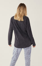 Load image into Gallery viewer, Lola Long Sleeve Top - Charcoal Stonewash

