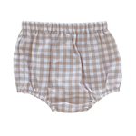 Load image into Gallery viewer, Sand Gingham Nappy Cover
