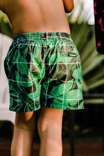 Load image into Gallery viewer, Jungle Grid Swim Shorts Kids
