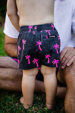 Load image into Gallery viewer, Neon Palm Swim Shorts Kids
