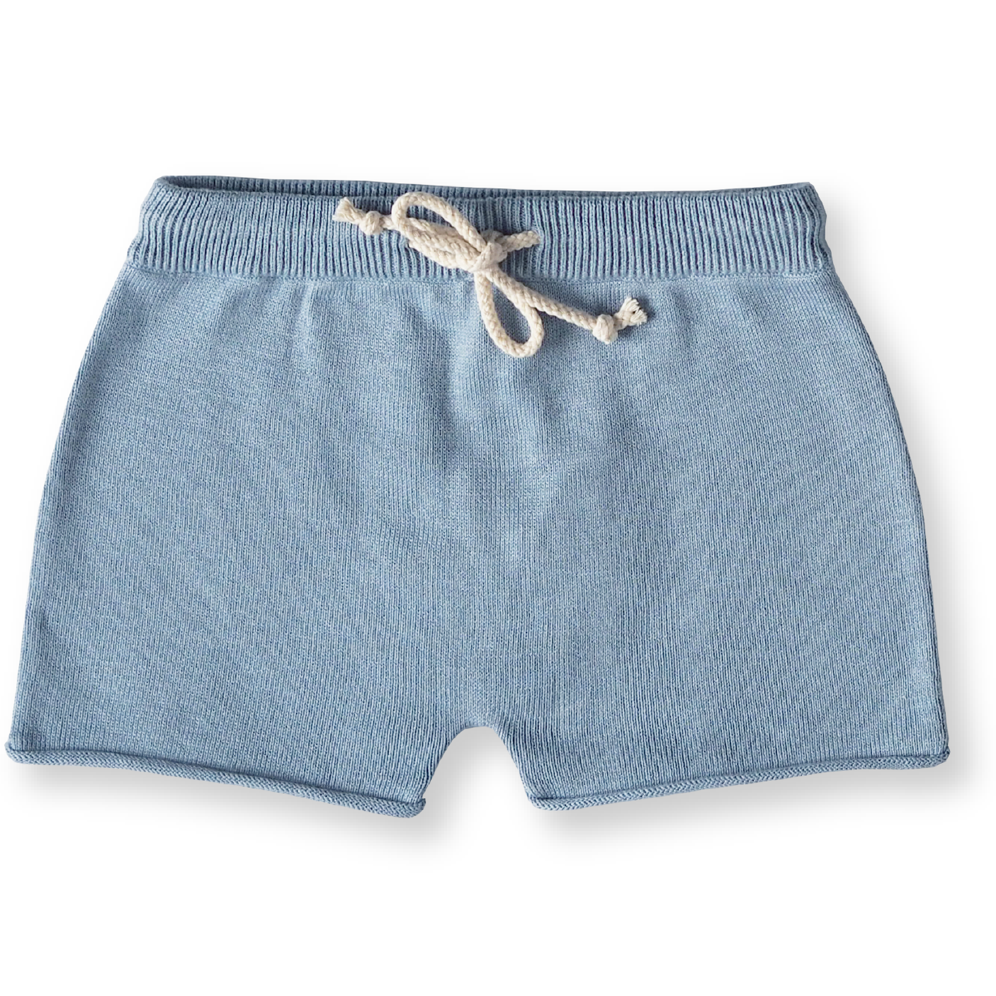 Knitted Shorts - Powder Blue