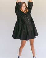 Load image into Gallery viewer, Avalon Smock Dress in Jett
