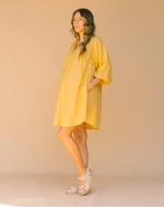 Load image into Gallery viewer, Adele Shirred Smock Dress - Yellow
