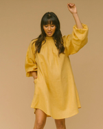 Load image into Gallery viewer, Adele Shirred Smock Dress - Yellow
