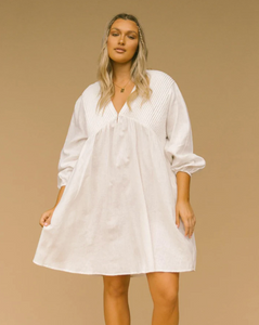 Lotti Smock Dress - White