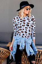 Load image into Gallery viewer, Leopard Sweater - Women&#39;s and Kids

