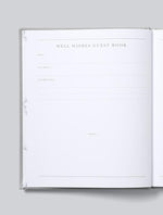 Load image into Gallery viewer, WELL WISHES. GUEST BOOK. GREY
